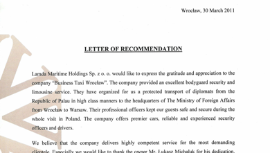 Recommendation from our clients